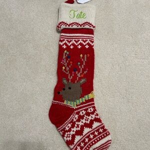 Custom pottery barn knit stocking!